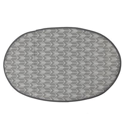 LITTLE STORY diaper bag set of 6 with hooks - Melange Grey