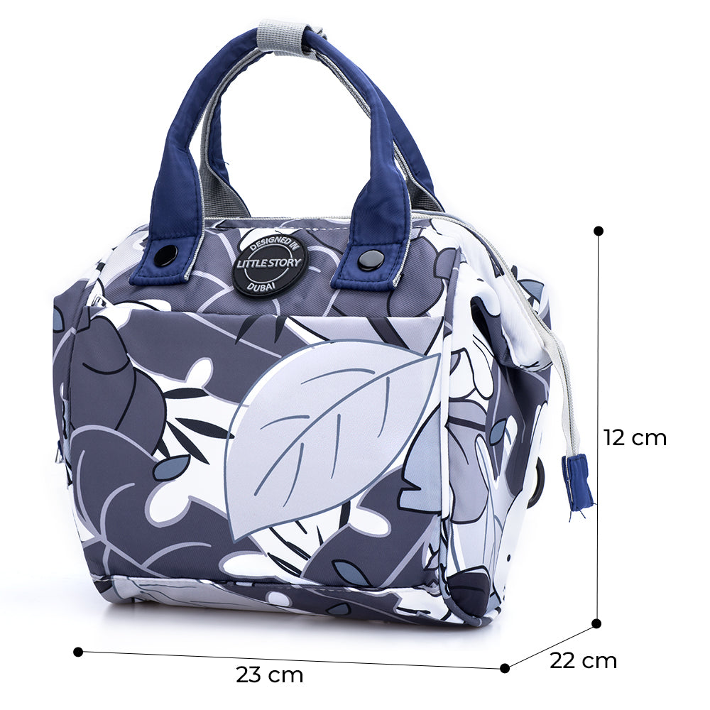 LITTLE STORY winter garden Diaper Bag - Grey