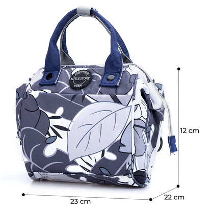LITTLE STORY winter garden Diaper Bag - Grey