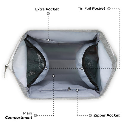 LITTLE STORY winter garden Diaper Bag - Grey