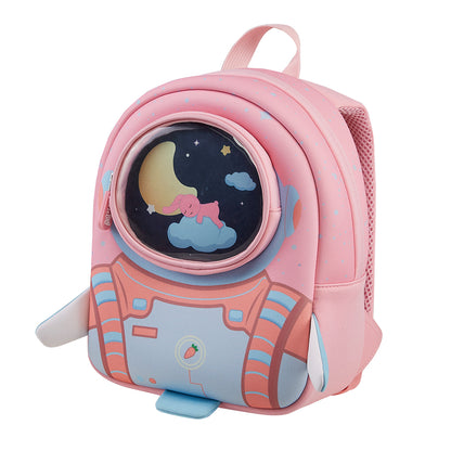 NOHOO 3D Astronaut Kids School Bag/Activity Bag 10 inch - Pink