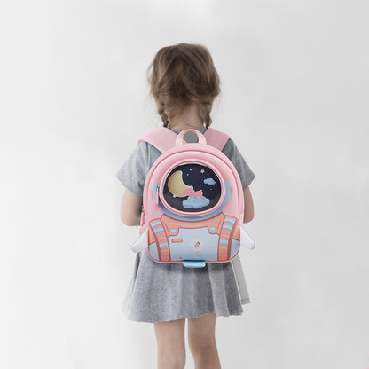 NOHOO 3D Astronaut Kids School Bag/Activity Bag 10 inch - Pink