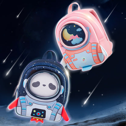 NOHOO 3D Astronaut Kids School Bag/Activity Bag 10 inch - Pink