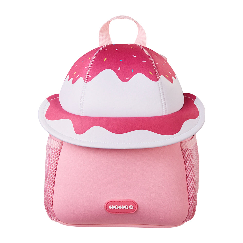 NOHOO 3D Cute Marshmallow Kids School Bag/Activity Bag 10 inch- Pink