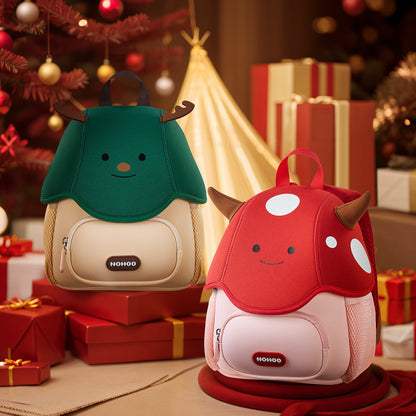 NOHOO 3D Cute Angel Kids School Bag/Activity Bag 10 inch - Red