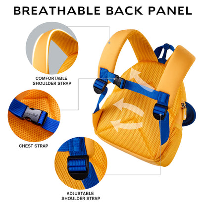 NOHOO 3D Cute UFO Kids School Bag/Activity Bag 10 inch - Yellow