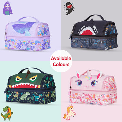 NOHOO Kids Insulated Lunch Bag Mermaid - Purple