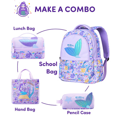 NOHOO Kids Pencil Case/Color Bag Mermaid - Purple