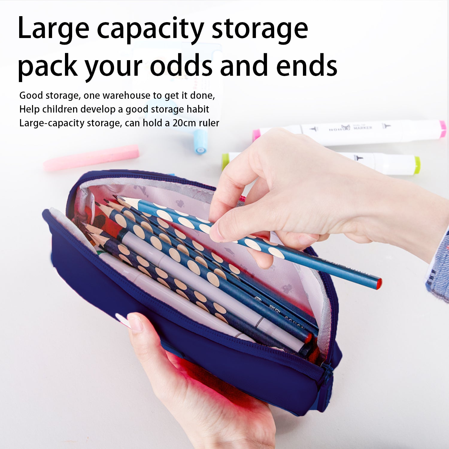 NOHOO Pencil Bag - Blue