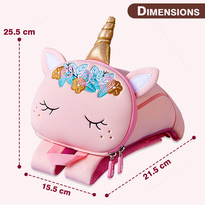NOHOO Pre School 3D Bag Unicorn Pink (Medium)