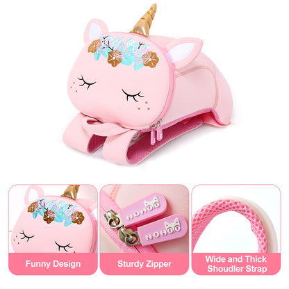 NOHOO Pre School 3D Bag Unicorn Pink (Medium)