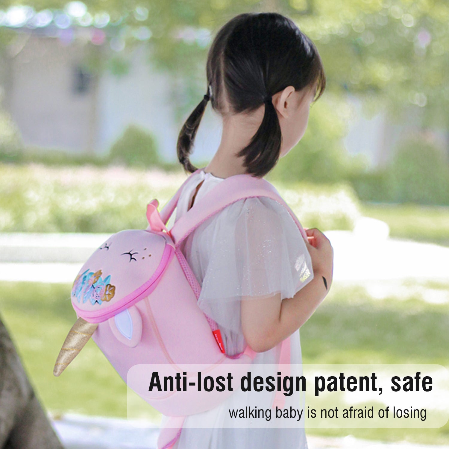NOHOO Pre School 3D Bag Unicorn Pink (Medium)