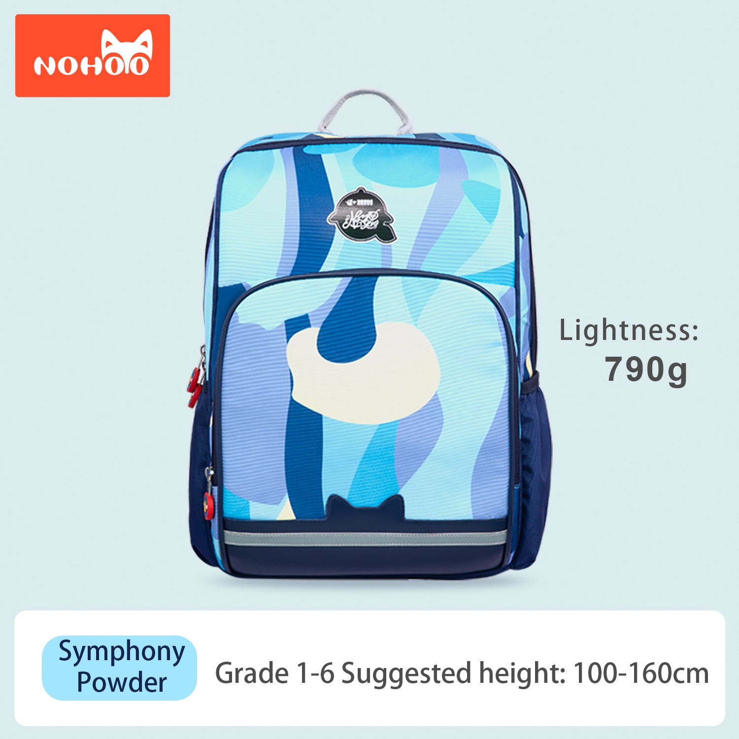 NOHOO School Bag - Symphony Blue