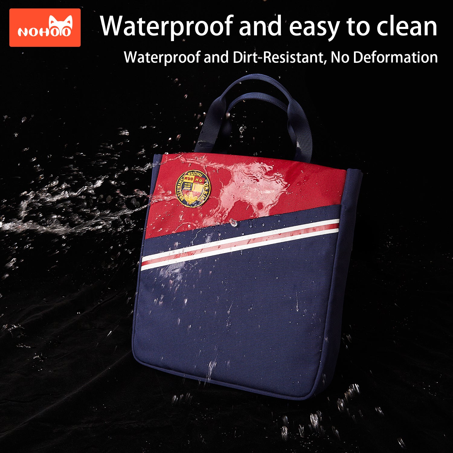 NOHOO Preppy School Hand Bag - Blue