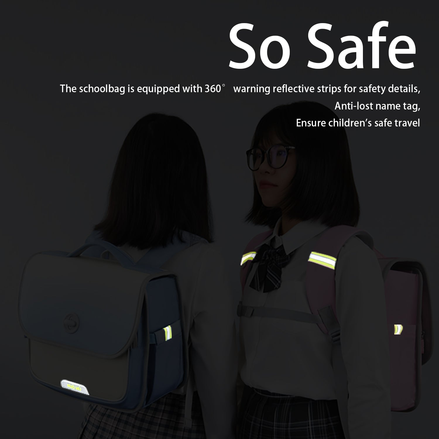 NOHOO Ergonomic Spine Protection School Backpack for 0 - 5 Grade Primary Students - Blue