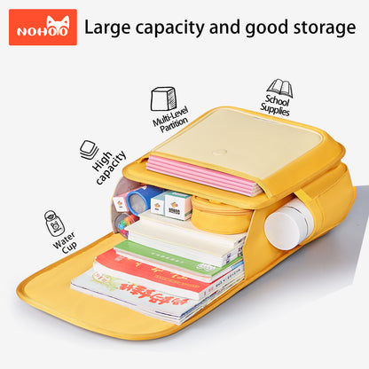 NOHOO Spine Protection School Backpack for 0 - 5 Grade Primary Students - Lion Yellow