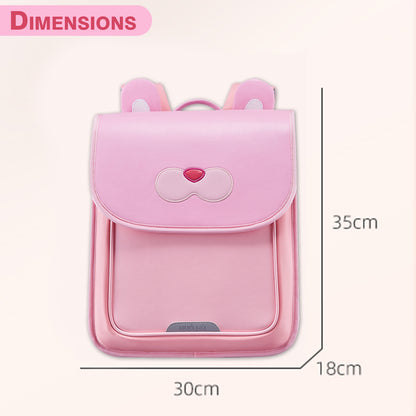 NOHOO Spine Protection School Backpack for 0 - 5 Grade Primary Students - Rabbit Pink