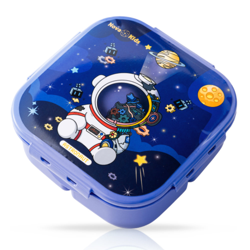 NOVA KIDS Lunch Box and Water Bottle With Lunch Bag - Space Blue