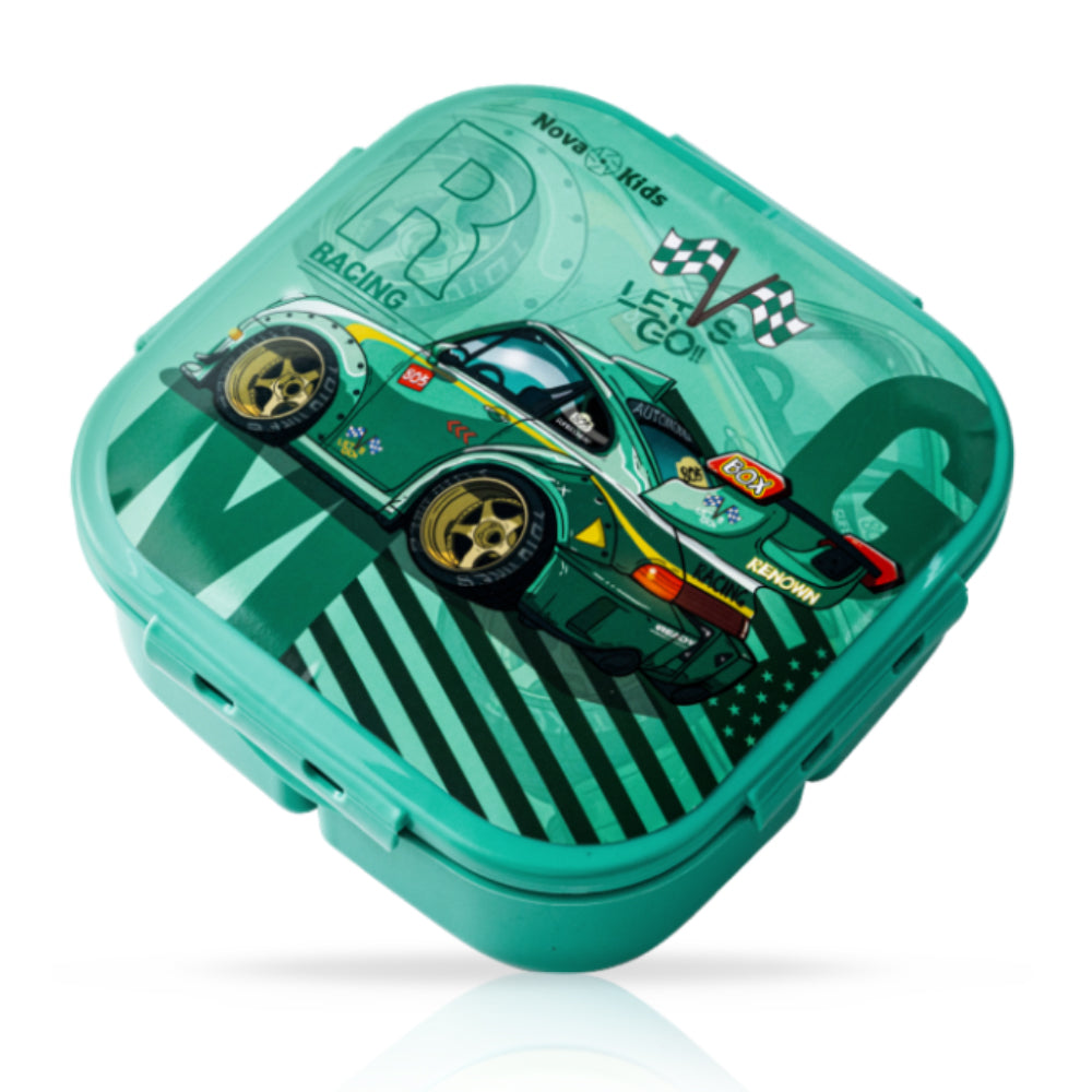 NOVA KIDS Lunch Box and Water Bottle With Lunch Bag - Racing Green
