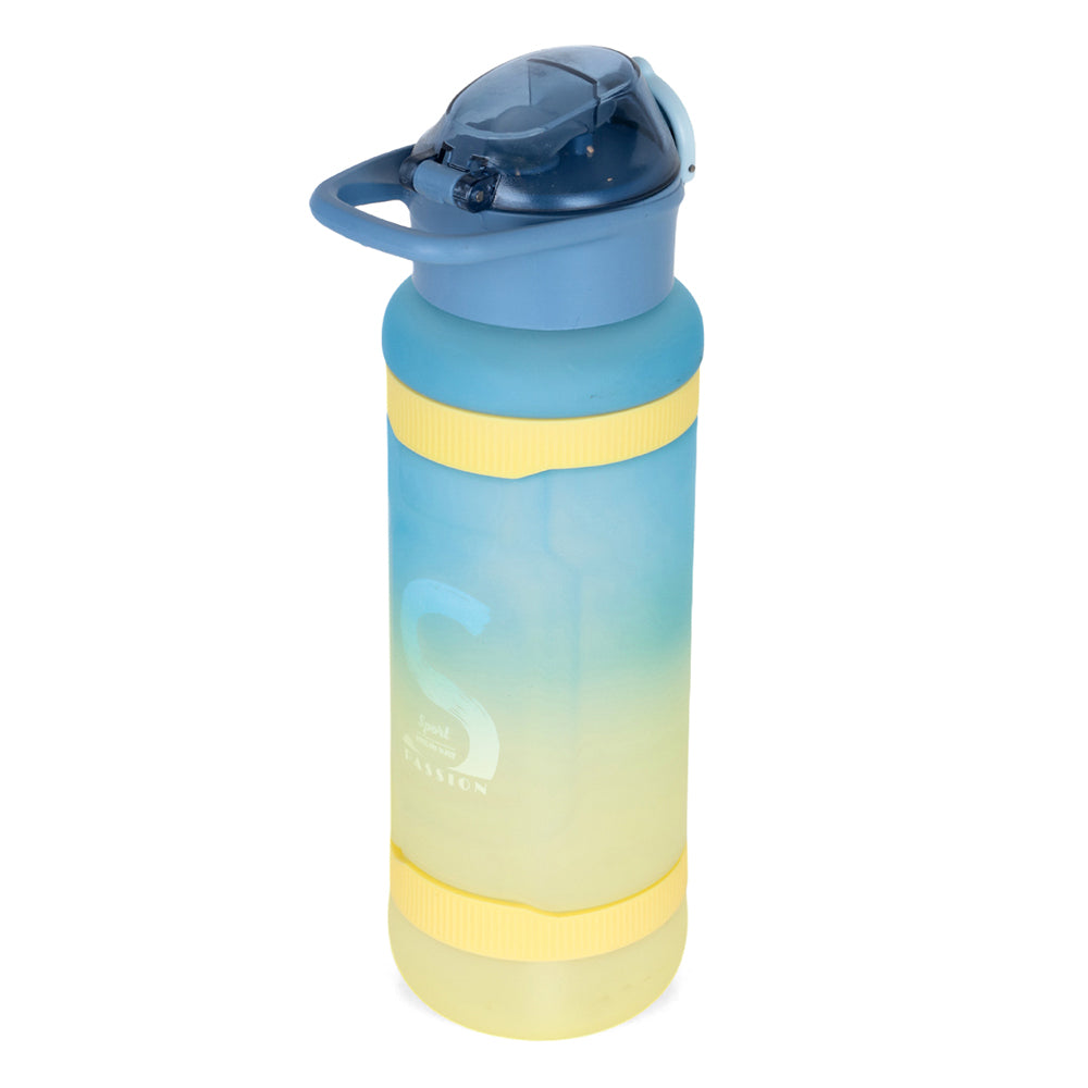 NOVA KIDS Water Bottle 1000ml with Straw- Blue