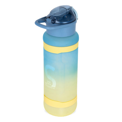 NOVA KIDS Water Bottle 1000ml with Straw- Blue