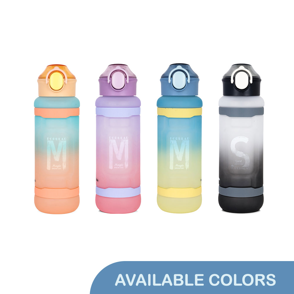 NOVA KIDS Water Bottle 1000ml with Straw- Blue