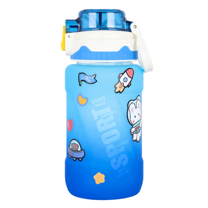 NOVA KIDS Water Bottle 550ml with Straw - Blue