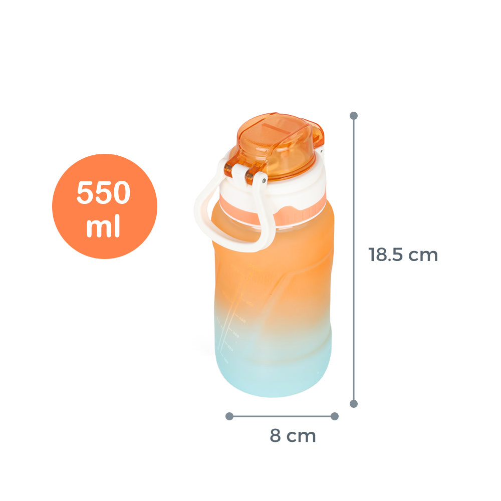 NOVA KIDS Water Bottle 550ml with Straw - Orange