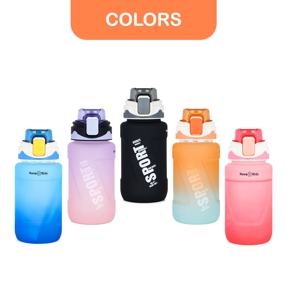 NOVA KIDS Water Bottle 550ml with Straw - Orange