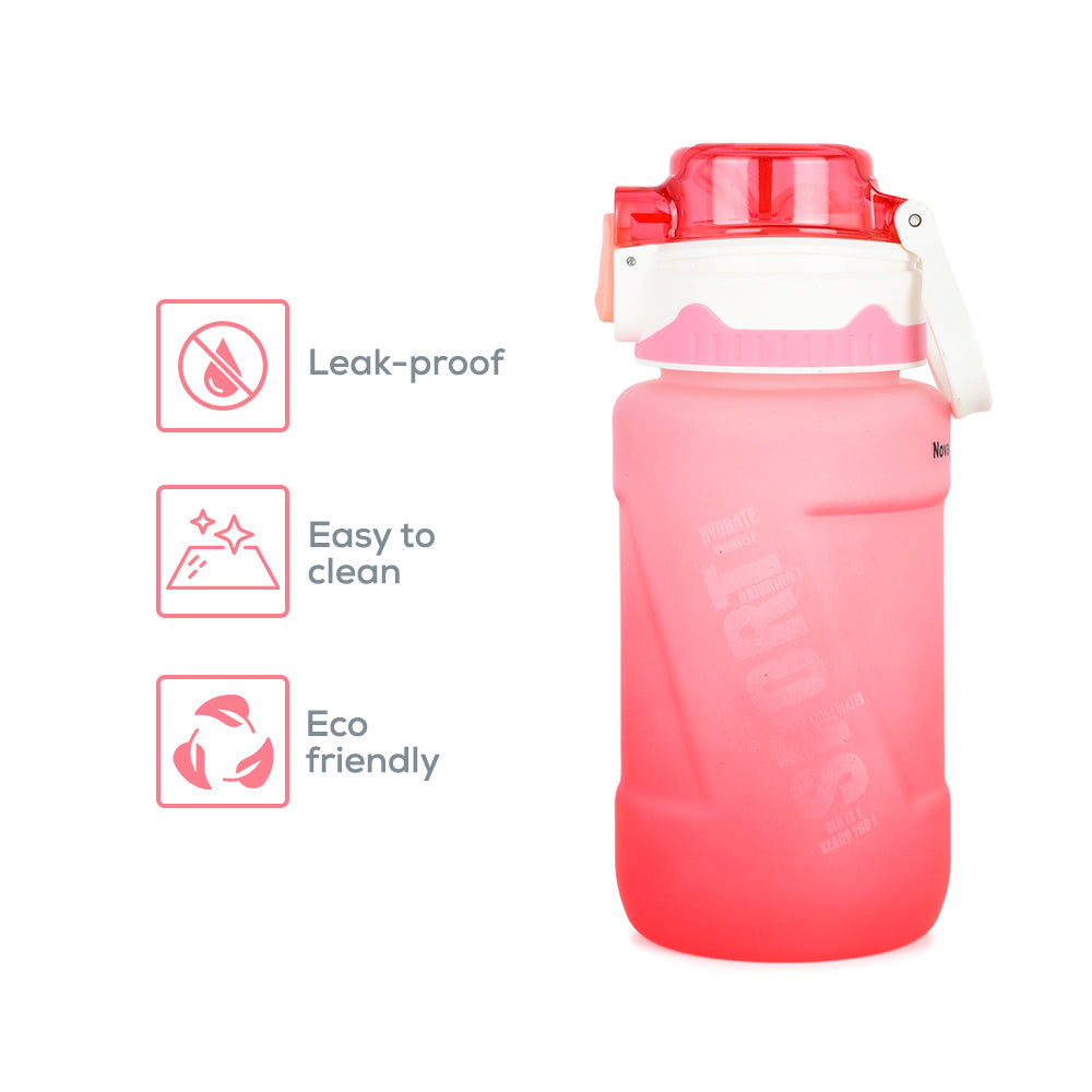 NOVA KIDS Water Bottle 550ml with Straw - Pink