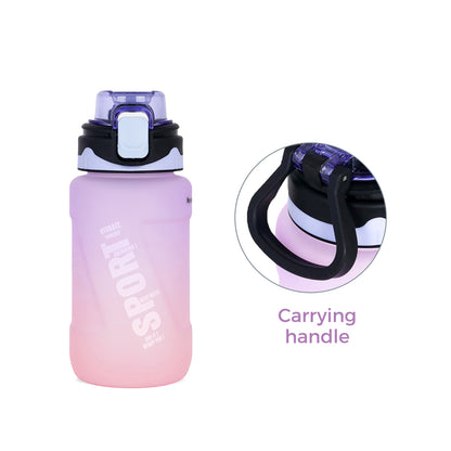 NOVA KIDS Water Bottle 550ml with Straw - Purple