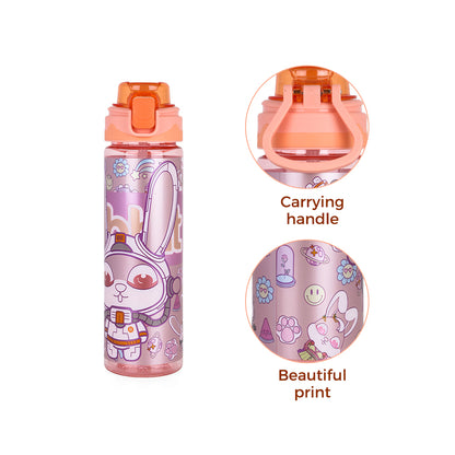 NOVA KIDS Water Bottle 700ml with Straw- Orange