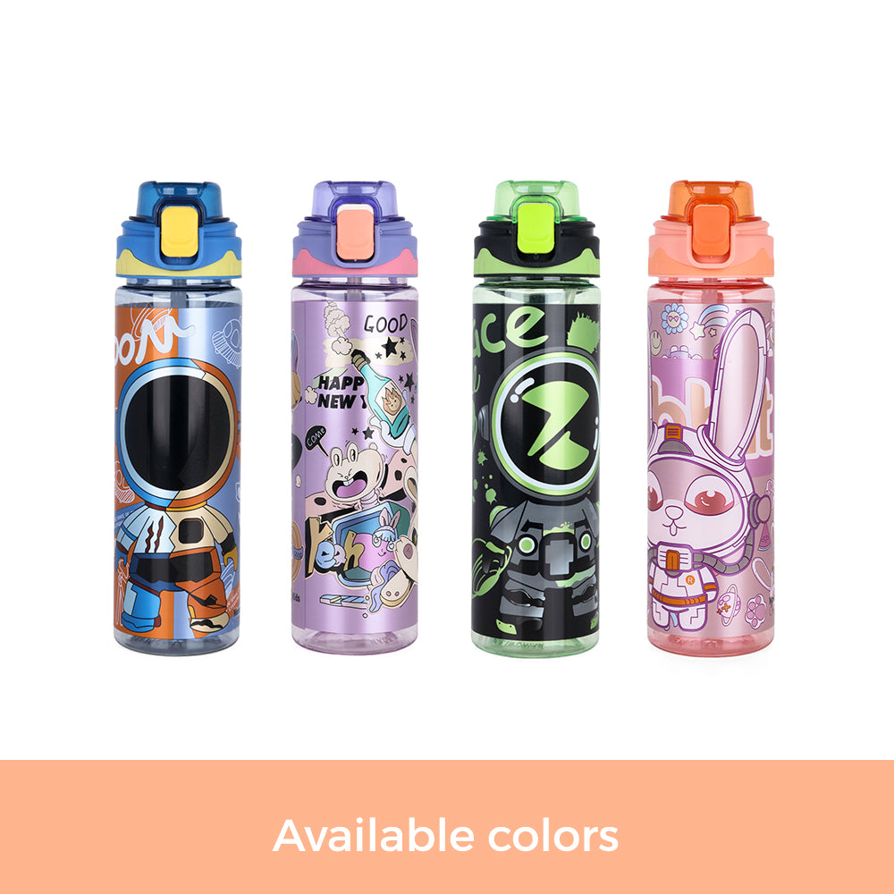 NOVA KIDS Water Bottle 700ml with Straw- Orange