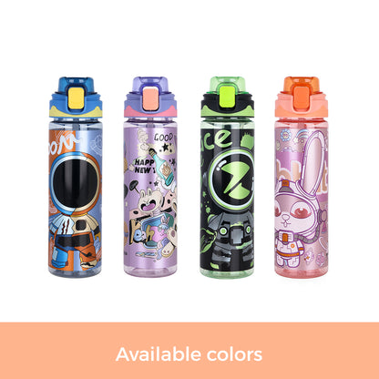 NOVA KIDS Water Bottle 700ml with Straw- Orange