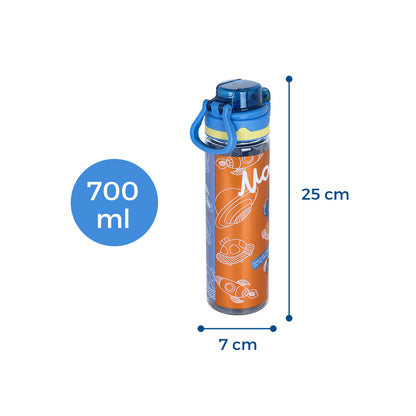 NOVA KIDS Water Bottle 700ml with Straw- Yellow