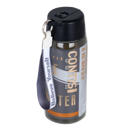 NOVA KIDS Water Bottle 750ml with Grab String - Black