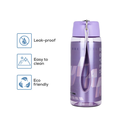 NOVA KIDS Water Bottle 750ml with Grab String - Purple