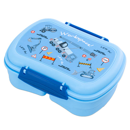 NOVA KIDS Lunch Bag Combo w/Lunch Box and Water Bottle - Workspace Blue