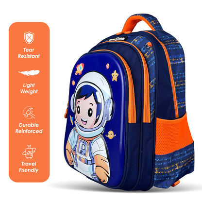 NOVA KIDS 3D School Bag - Astronaut Blue, 16.5 inch
