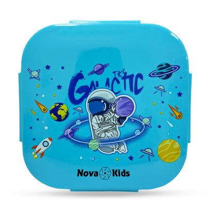 NOVA KIDS Square 1000ml Bento Lunch Box - Astronaut Blue