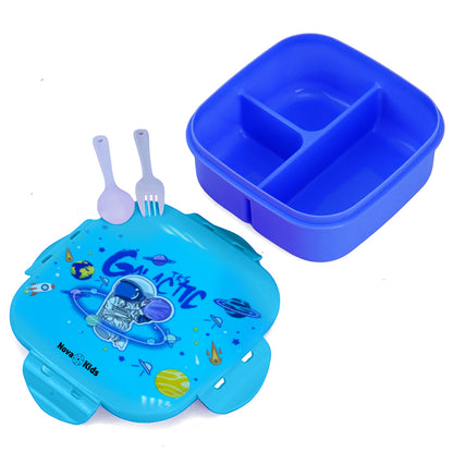 NOVA KIDS Square 1000ml Bento Lunch Box - Astronaut Blue