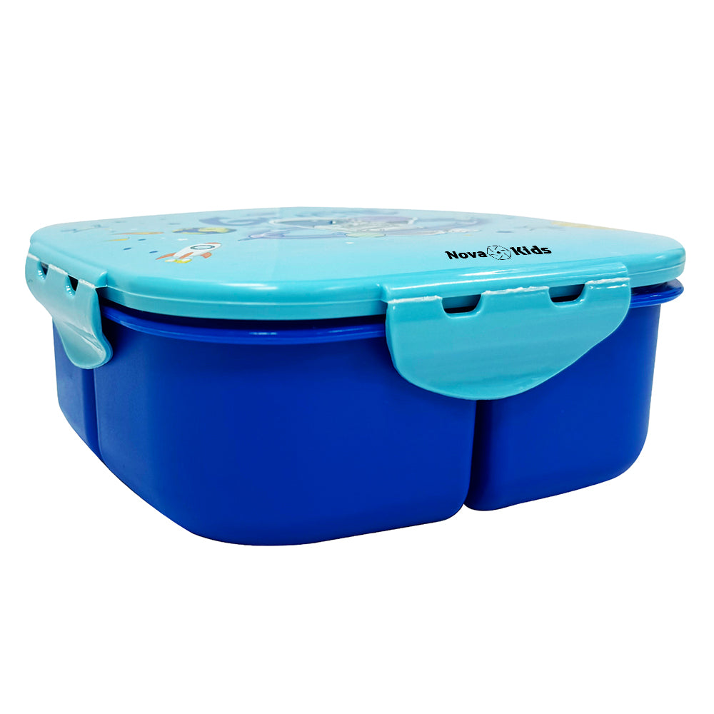 NOVA KIDS Square 1000ml Bento Lunch Box - Astronaut Blue