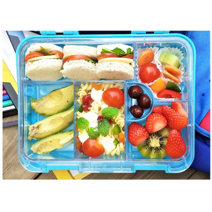 NOHOO Dinosaur Tote Bag and Bento Lunch Box - Blue