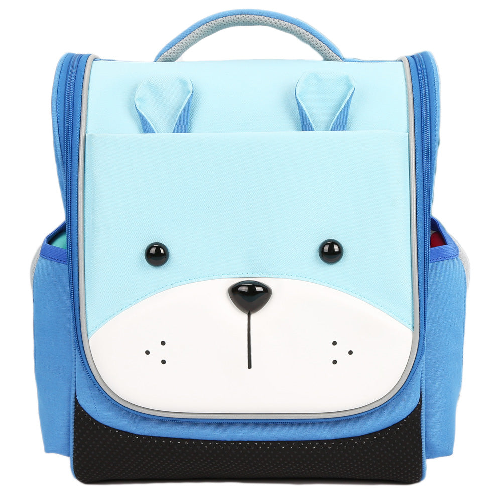 NOHOO Jungle Kids School Bag - Sapiential Bear Blue
