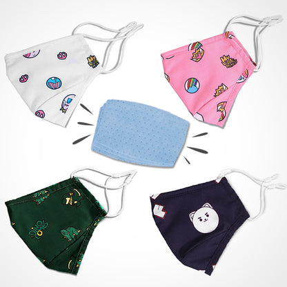 NOHOO Re - usable masks set of 4 + 12 Filters