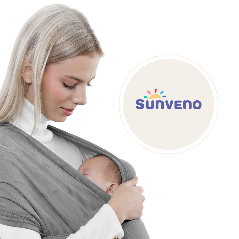 Sunveno Adjustable Baby Wrap Carrier Sling - Grey