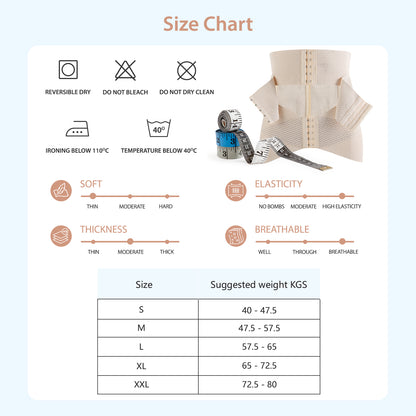 مشد شد البطن وحزام تحديد الورك من صن فينو - بيج، مقاس 2XL