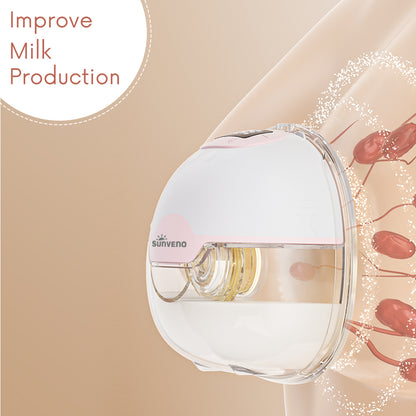 Sunveno Wearable Automatic Smart Breast Pump - White