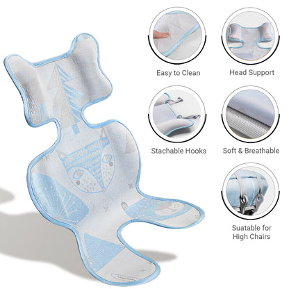 TEKNUM Breathable 3D Mesh Liner/Pad for Baby Stroller/Car Seat/High Chair/Cradle - Blue