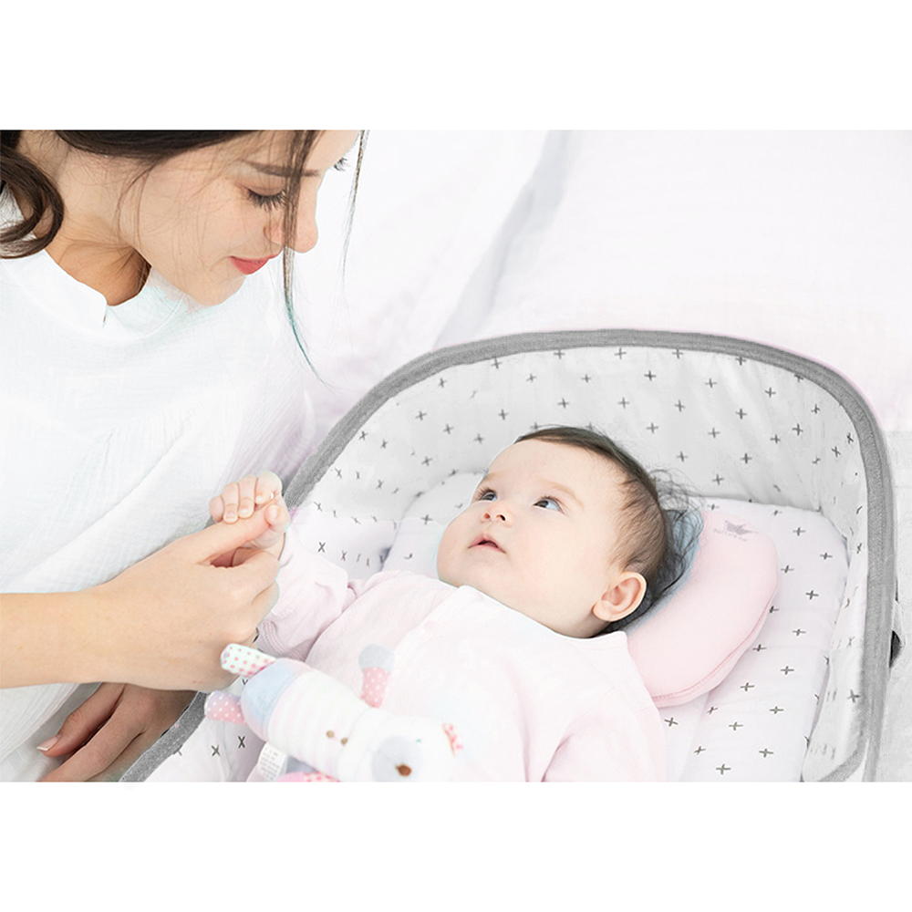 Sunveno Portable Baby Bed & bag - Grey